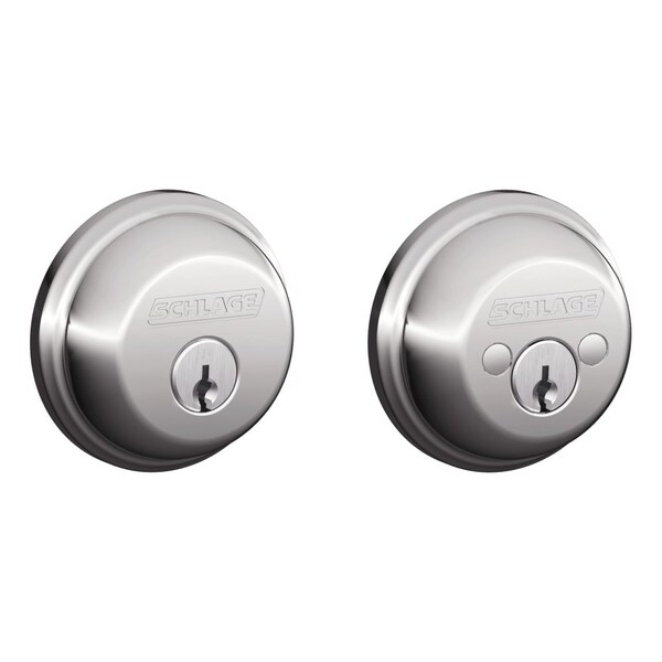 Grade 1 Double Cylinder Deadbolt Lock, Conventional Cylinder, 5 Pins, Keyed Different, Dual Option L